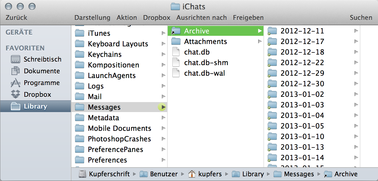 Rejoice, I now have one unified place again for both iChat and Messages tra...